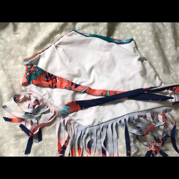 Southwest Aztec Fringe Style Bathing Suit - Picture 2 of 4